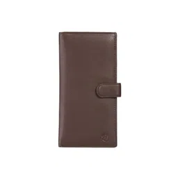 Kara Unisex Coffee Brown Solid Leather Passport Holder-picture-36