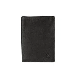 Kara Unisex Coffee Brown Solid Leather Passport Holder-picture-29