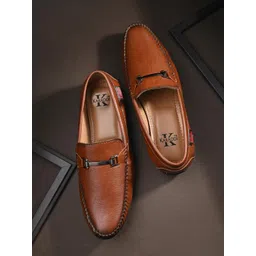 KARADDI Men Round Toe Loafers-picture-24
