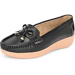 karaddi Women Loafers | Stylish Casual Loafers | Bow Design, Comfortable Casual & Party Footwear | Formal Office Wear Shoe-picture-25