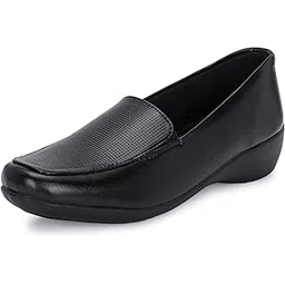 karaddi Women's Formal Shoes | Comfortable Stylish Wedge Heel Pull on Bellies & Ballerina for Womens | Slip on Shoes Women-picture-44