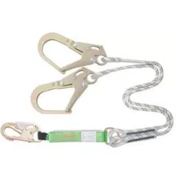 Karam JPN341 Energy Absorber Forked Kernamental Rope Lanyard (Rope Length 1.8Mtr )-picture-42