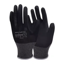 Karam PU Cut Resistant Gloves Black Color, L Size, HS22(L) (Pack of 1 Pair)-picture-12