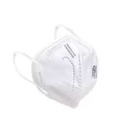 Karam RF101 Non-Woven Polypropylene Soft Fabric White N95 Face Mask With Earloops (Pack of 5)-picture-17