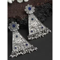 KARATCART Contemporary Floral Design Drop Earring-picture-29