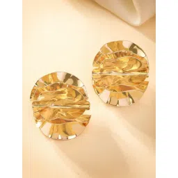 Karatcart Gold Plated Contemporary Stud Earrings-picture-40