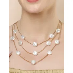 Karatcart Gold Plated Omega Chain Necklace For Women-picture-11