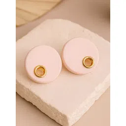 Karatcart Gold-Tone Plated Pink Earrings for Women-picture-48