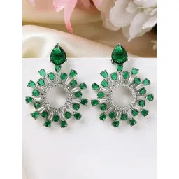 KARATCART Silver-Plated Contemporary Studs Earrings-picture-15