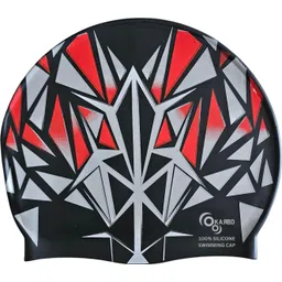 karbd Pattern Design Silicone Swim Cap Unisex Universal Size Swimming Pool Head Cap Swimming Cap-picture-15