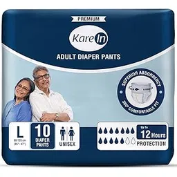 Kare In Premium Adult Diaper Pants Pack of 1 | Adult Diaper| Pant Style| Large (35-47 inches / 90-120 cms) | Count 10-picture-32