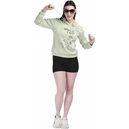 karen peach Darling Sweatshirt for Women & Girls [Mint] | Graphic Print | Casual & Comfortable | Hooded Neck | Winter Wear | Full Sleeves-picture-31