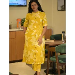 Karigari by Unlimited Women Floral Printed Regular Kurta with Trousers-picture-40