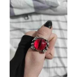 karishma kreations Demon Evil Eye Ring for Men Women girls boys boyfriend Adjustable Ring Retro Animal Open Ring Valentine Jewellery image 4