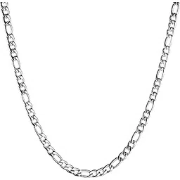 karishma kreations Chain for Men boys Jewellery Stainless Steel Valentine Long Chain Gents Platinum Necklace Silver Sachin Chain for Men Boys Stylish-picture-54
