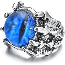 karishma kreations Demon Evil Eye Ring for Men Women girls boys boyfriend Adjustable Ring Retro Animal Open Ring Valentine Jewellery-picture-10