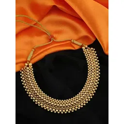 KARISHMA KREATIONS Gold-Plated Artificial Beads Necklace-picture-17