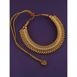 KARISHMA KREATIONS Gold-Plated Beaded Necklace-picture-39