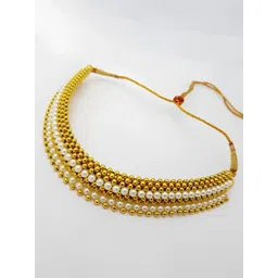 KARISHMA KREATIONS Gold-Plated Choker Necklace-picture-18