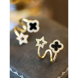 KARISHMA KREATIONS Gold Plated CZ Studded Earrings-picture-40