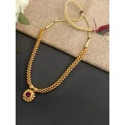 KARISHMA KREATIONS Gold-Plated Ethnic Necklace-picture-36