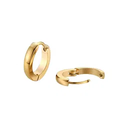 KARISHMA KREATIONS Gold-Plated Half Hoop Earrings image 3