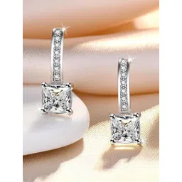 KARISHMA KREATIONS Stainless Steel Cubic Zirconia Studded Contemporary Studs-picture-17