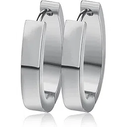 karishma kreations Valentine jewellery Stainless Steel Mens Earrings Om Black Gold Silver Piercing Screw Bali Stud Hoops Earing Multicolor Earrings Combo for Women Girls men boys Unisex-picture-13