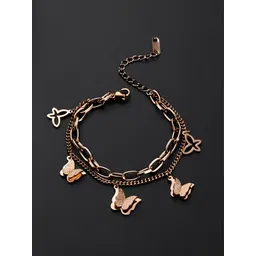 KARISHMA KREATIONS Women Rose Gold-Plated Link Bracelet-picture-41