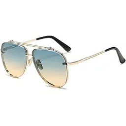 karsaer Metal Square Sun Glasses Men's and Women's Fashion Gradient Colour Sunglasses E1090-picture-46