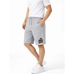 KART BLACK Men Typography Printed High-Rise Sports Shorts-picture-31