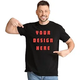 kart black Men's Personalized/Customized Cotton T-Shirts | Custiomized Photo Print on Tshirts | Logo/Text Print T-Shirts | Regular Fit Half Sleeve Cotton (M to 5XL)-picture-16