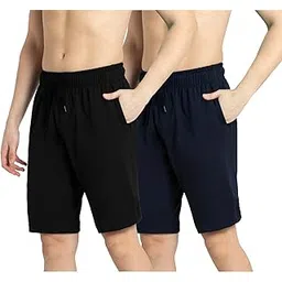 kart black Plus Sizes Men's Cotton Knee length Shorts(M,L,XL,XXL,3XL,4XL,5XL shorts) | Casual and Night Wear Mens Shorts-picture-41