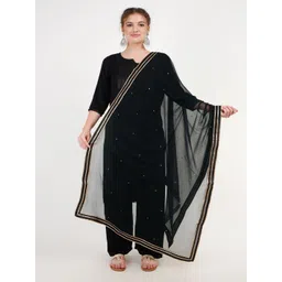 Karthav Fashion Ethnic Motifs Embroidered Chiffon Dupatta-picture-35