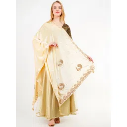 Karthav Fashion Ethnic Motifs Embroidered Velvet Dupatta with Gotta Patti-picture-25