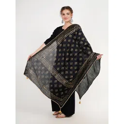 Karthav Fashion Ethnic Motifs Printed Silk Dupatta-picture-23