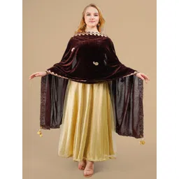 Karthav Fashion Paisley Velvet Dupatta with Sequinned-picture-13