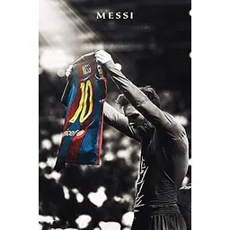 KARTMEN Paper Soccer Superstar Lionel Messi 10R, Football Star Legend 12" X 18" Motivational Sports Poster for Gym Office Home Decor, 300 Gsm-picture-20