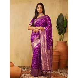 kasee Ethnic Motifs Zari Banarasi Saree-picture-13