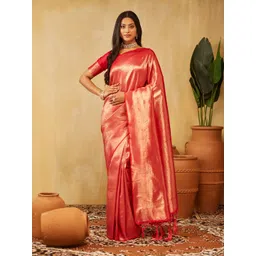 kasee Geometric Woven Design Zari Banarasi Saree-picture-41
