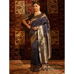 kasee Woven Design Ethnic Motifs Zari Banarasi Saree-picture-31