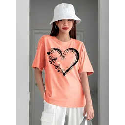 Kasendra Graphic Round Neck Printed Polyester T-shirt-picture-32