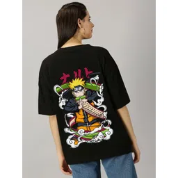 Kasendra Women Printed Cotton Oversized T-shirt-picture-37