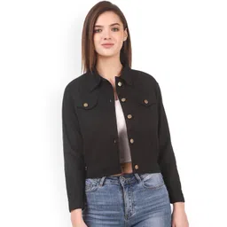 KASHIAN Spread Collar Lightweight Crop Tailored Jacket-picture-26