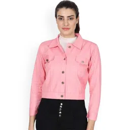 KASHIAN Women Denim Jacket with Embroidered-picture-22