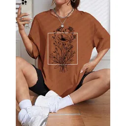 KASHIAN Women Typography Printed Pockets T-shirt-picture-22