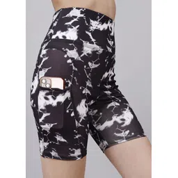 kashikey creation Dyed/Washed Women Reversible Light Blue Gym Shorts-picture-19