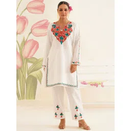 Kashmir Box Aari Embroidery Cotton Co-Ord Set-picture-11