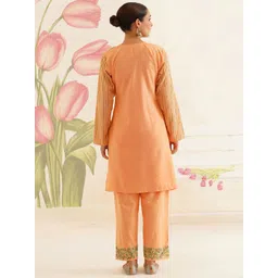 Kashmir Box Aari Embroidery Cotton Co-Ord Set image 5