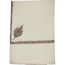 Kashmiri Pure Wool Shawl for Women – 100% Solid Plain Hand-Embroidered Corners – Warm, Luxurious, Full-Sized Wrap Shawl, Multiple Colors-picture-40